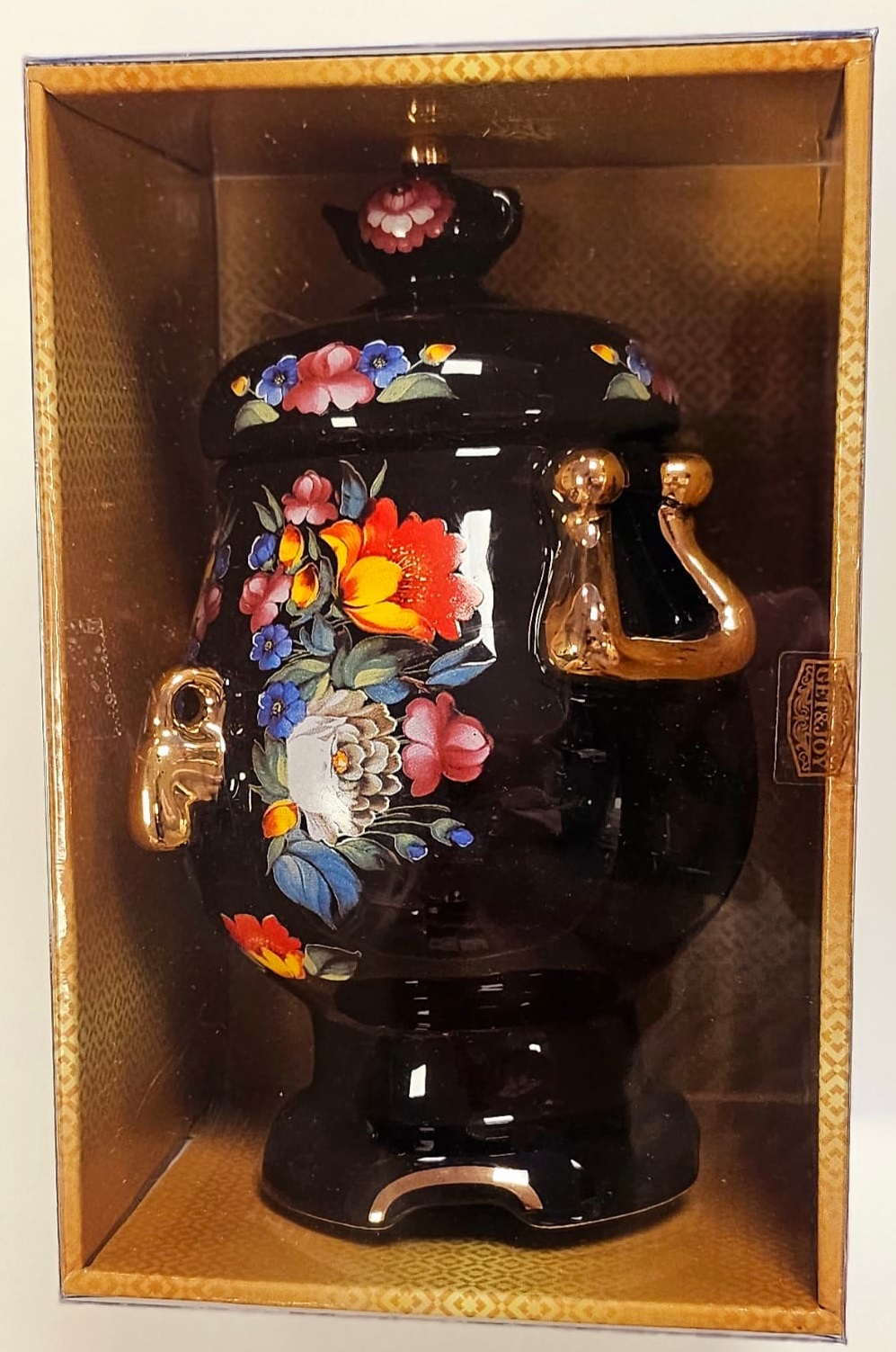 Keramikas tējkanna - Samovar, melna, 600 ml.